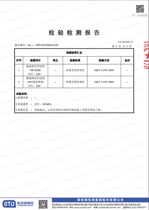 PTFE(特氟龍）法蘭保護(hù)罩檢測報告